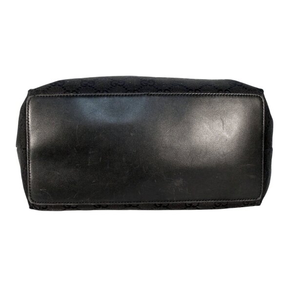 GUCCI Large All Black GG Signature Logo Shopper Tote Bag 31243 2123 - Picture 6 of 13